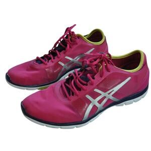 Asics Training Shoes Pink Neon Size 11.5 Mens